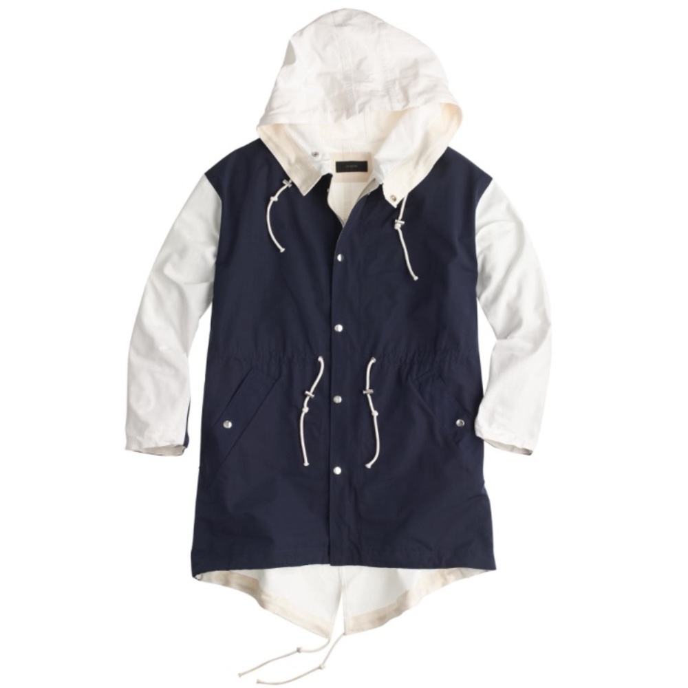 NWOT J. Crew Fishtail Anorak Jacket